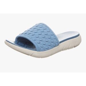 Bearpaw Slide Sandal Womens 10 Delphine Ceramic Blue New